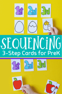 3 Step Sequencing Cards for Preschoolers