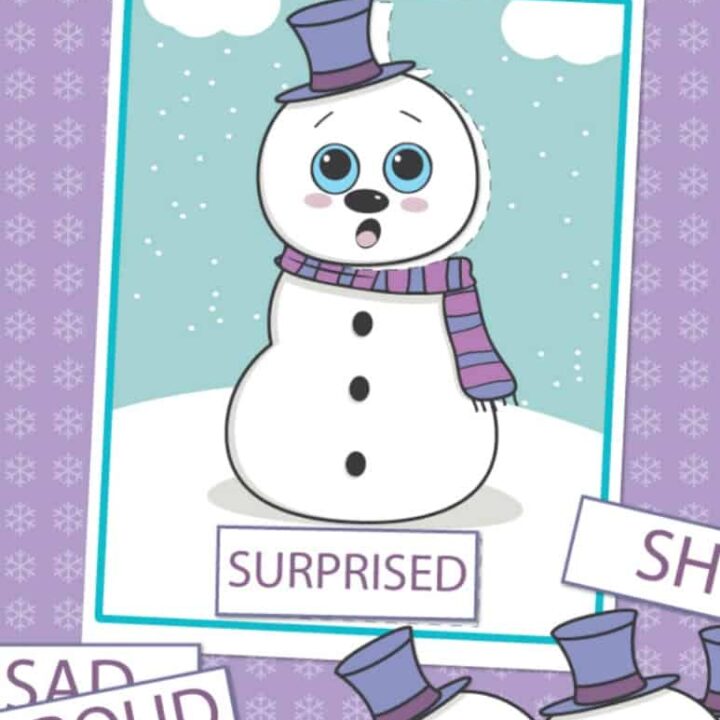 Preschool-Emotions-Printables-Snowman-Activities-720x720 Snowman Printables for Preschoolers