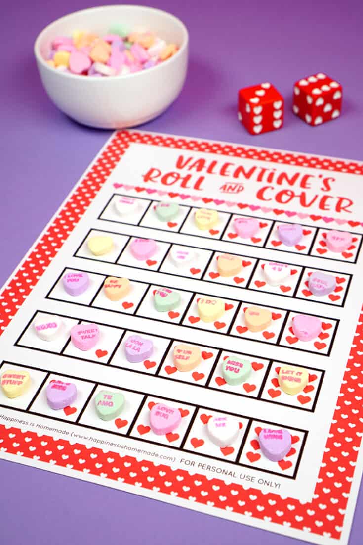 Roll-and-Cover-Valentines-Game-for-Teachers-735x1101 Free Printable Valentine Activity Pages