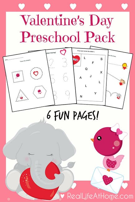 Valentine_Preschool_2017 Free Printable Valentine Activity Pages