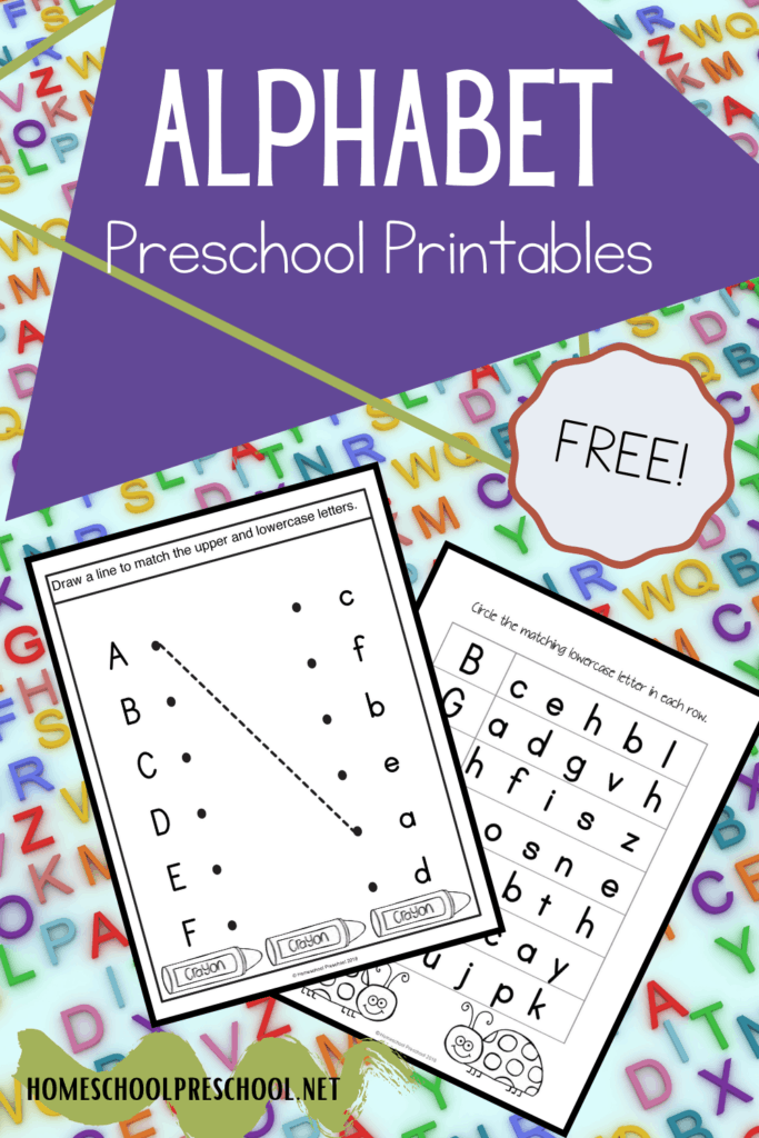 free printable alphabet worksheets for preschoolers