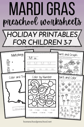 Free Printable Mardi Gras Worksheets for Kids
