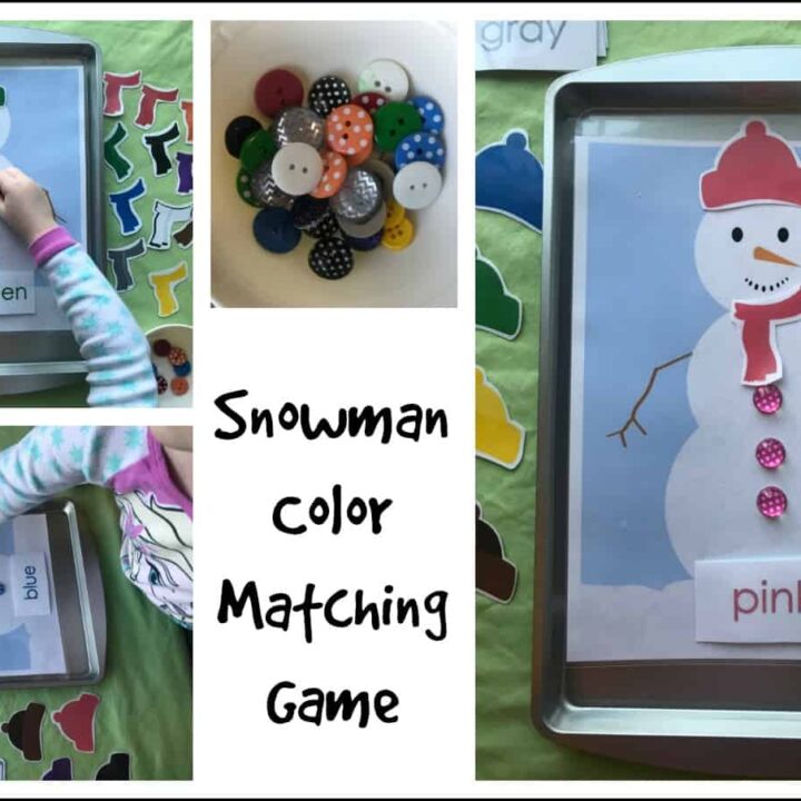 snowman-color-match-extra-720x720 Snowman Printables for Preschoolers