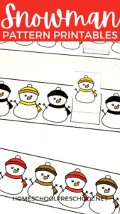 Snowman Pattern Printables