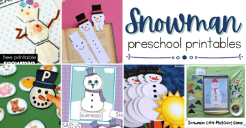 Free Snowman Printables for Preschoolers