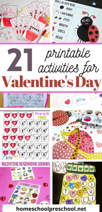 Free Printable Valentine Activity Pages for Preschool