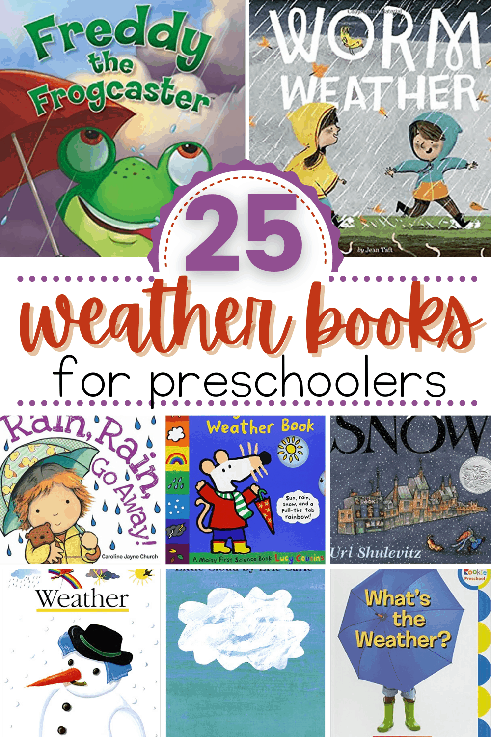 weather-books-1 Books About Rain for Kindergarten