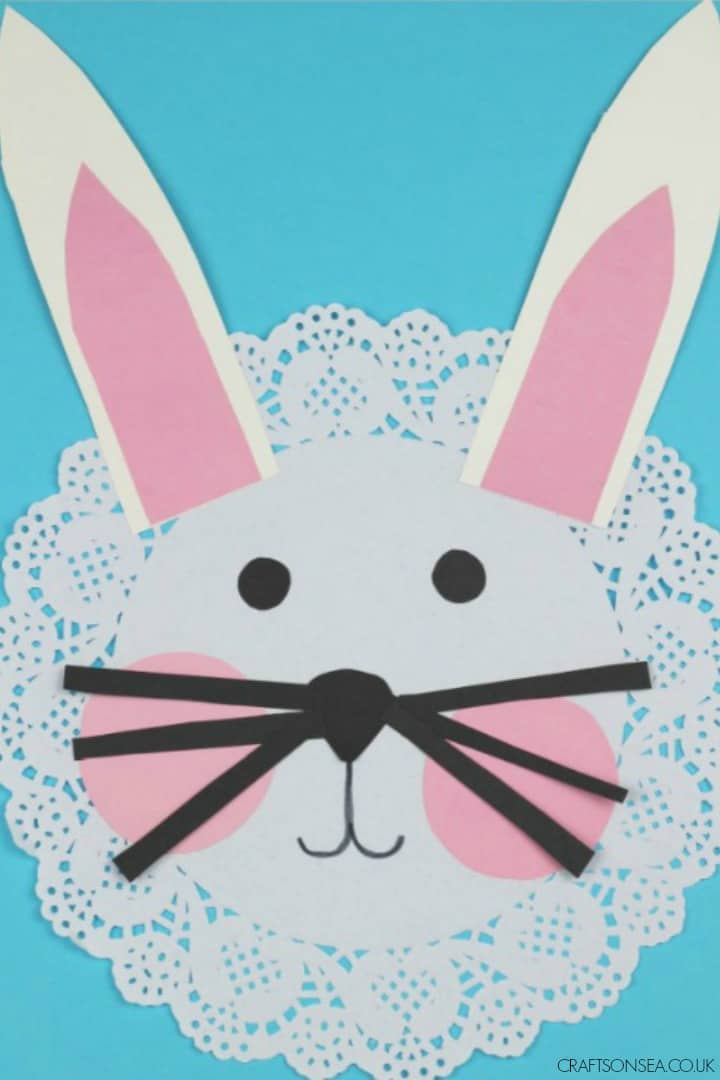 DOILY-RABBIT-CRAFT-FOR-EASTER Rabbit Crafts for Preschoolers
