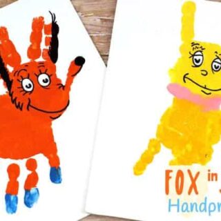 Fox-In-Socks-Handprint-Craft-landscape-320x320 Dr Seuss Crafts