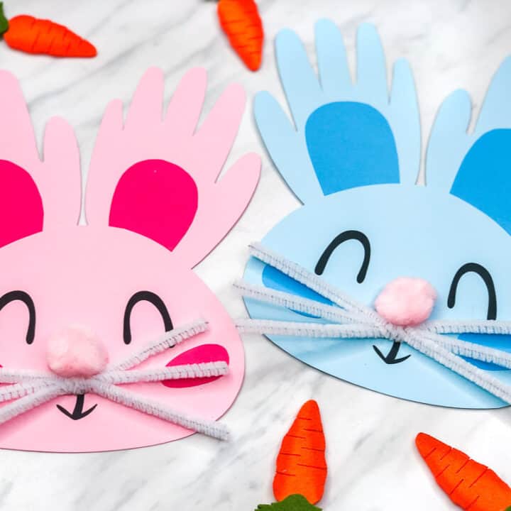 Handprint-Bunny-craft-fb-720x720 Easter Bunny Crafts for Preschoolers