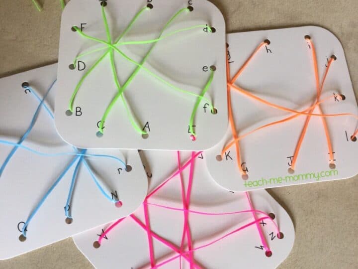 Image for Upper & Lower Case Matching Lacing Cards