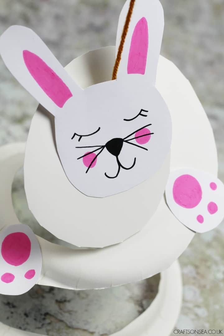 PAPER-PLATE-BUNNY-CRAFT-TWIRLER Rabbit Crafts for Preschoolers