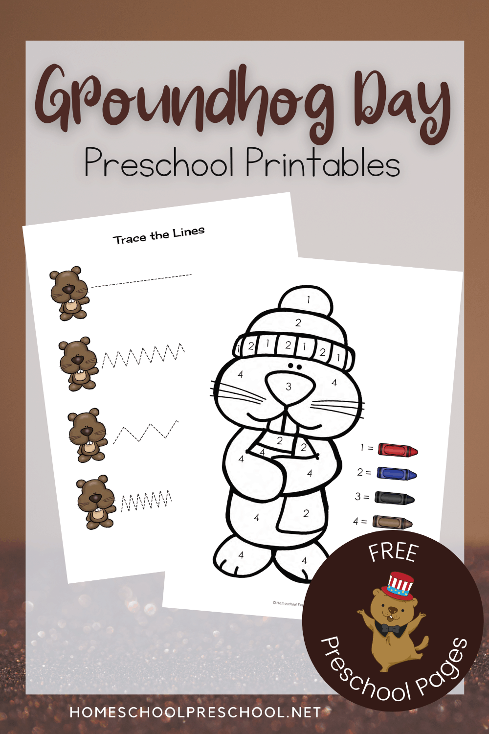 Groundhog Day Printable Activities for Preschoolers