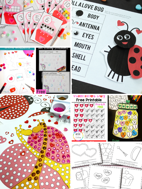 Free Printable Valentine Activity Pages