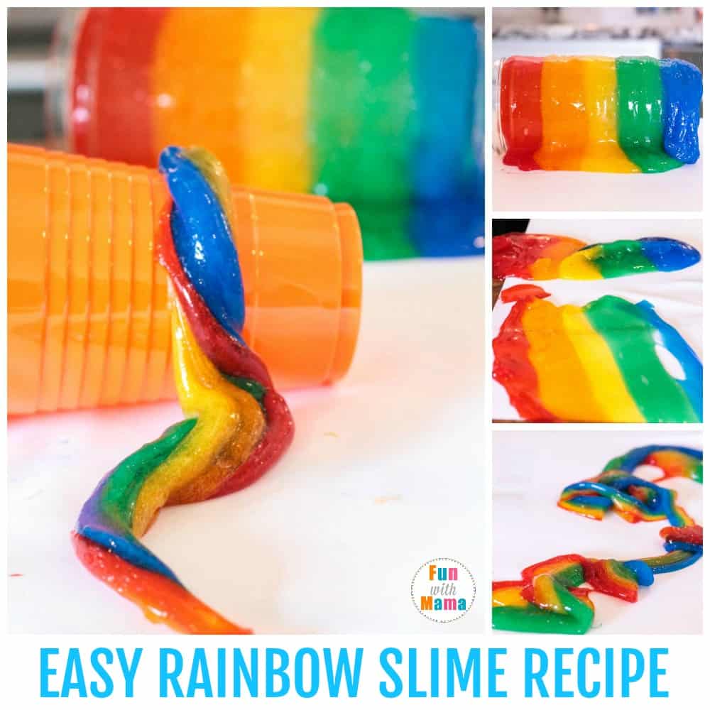rainbow-slime-s St Patrick Preschool Sensory Play