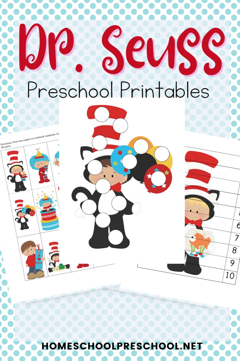 Free Dr Seuss Preschool Printable