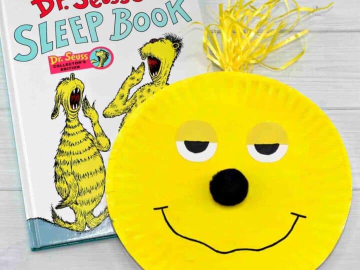 Image for How To Make The Sleep Book Paper Plate Craft For Dr. Seuss Day