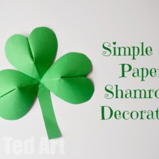 Shamrock-Craft-Paper-320x320 St Patricks Day Kid Crafts