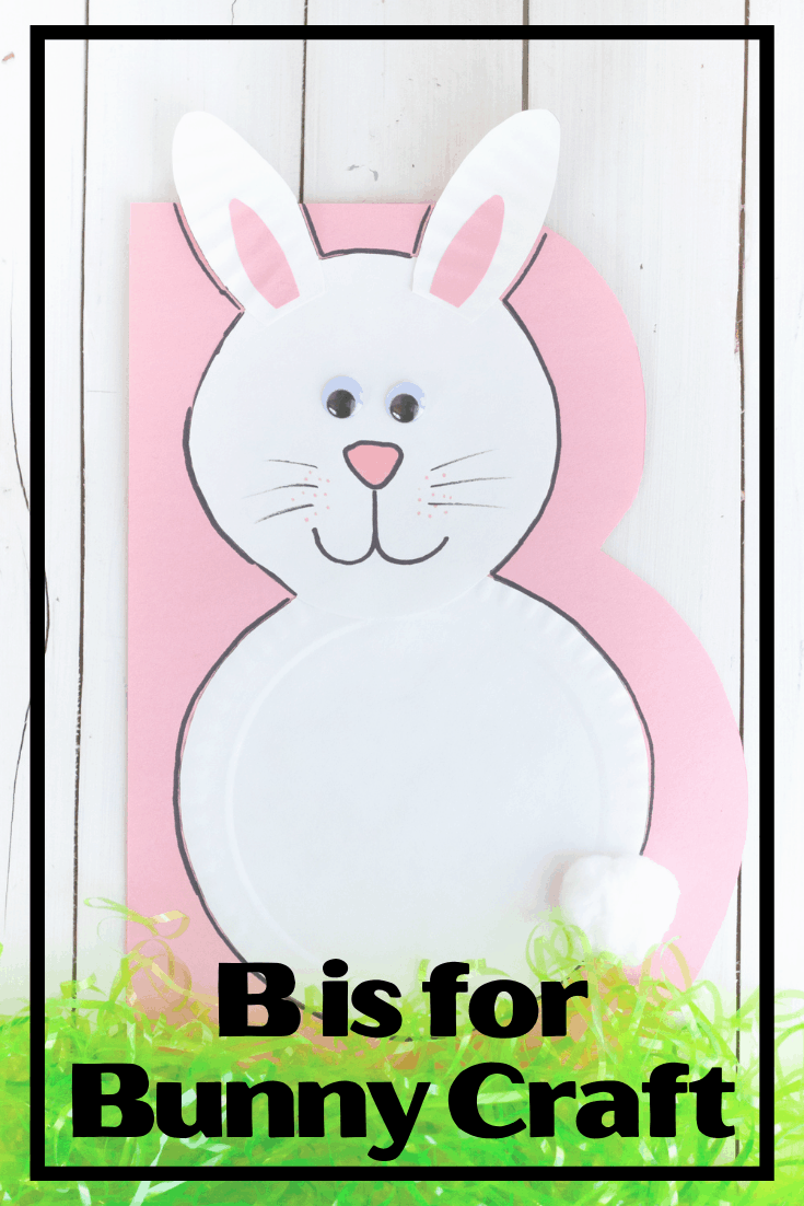 b-bunny-craft-1 Letter B Crafts for Preschoolers