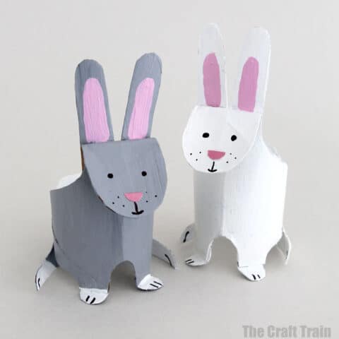 bunnies-painted-480x480 Cute Bunny Crafts