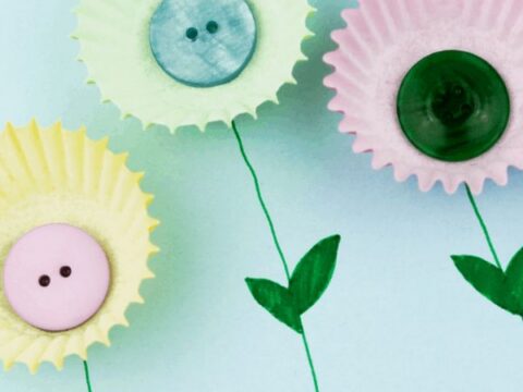Image for Muffin Cup Spring Flower Craft for Preschoolers