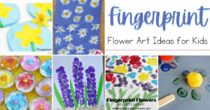 Adorable Fingerprint Flowers Arts and Crafts for Kids