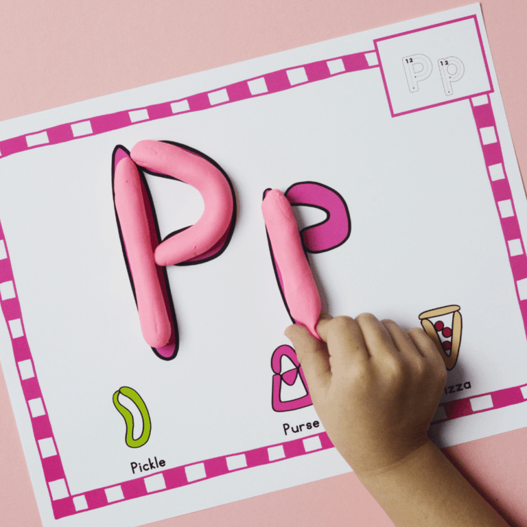 Printable Alphabet Playdough Mats For Preschoolers