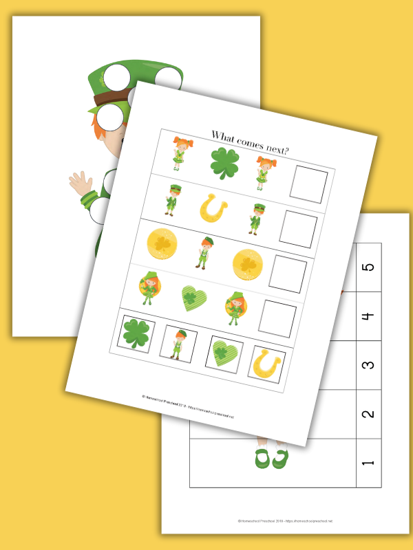 St Patricks Day Preschool Printable