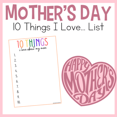 Free Mothers Day Printables for Preschoolers to Give