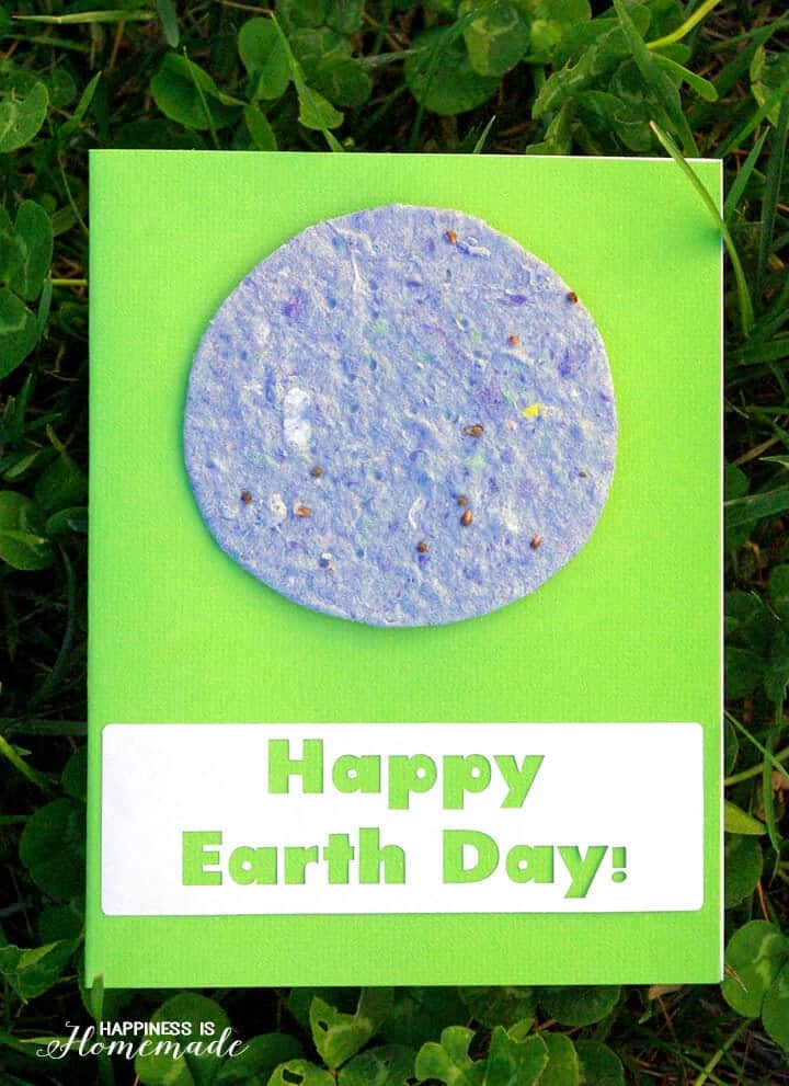 Earth-Day-Cards-with-Recycled-Plantable-Seed-Paper Summer Learning Activities for Preschool