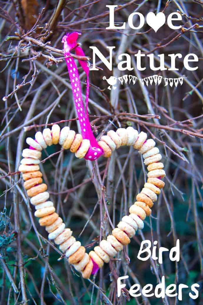 Love-Nature-Cereal-Bird-Feeders Simple Bird Feeders for Preschoolers