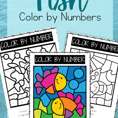 Color By Number Fish Worksheets