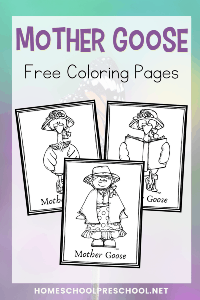 Free Printable Mother Goose Coloring Pages for Kids
