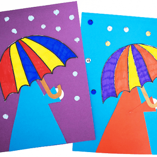 rainy-day-umbrella-spring-craft-320x320 Printable Spring Crafts