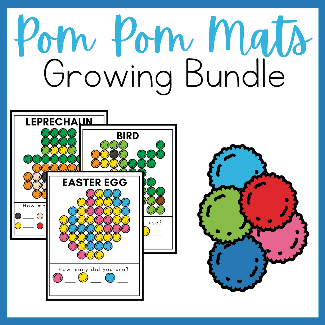 Printable Outer Space Pom Pom Mats for Preschool