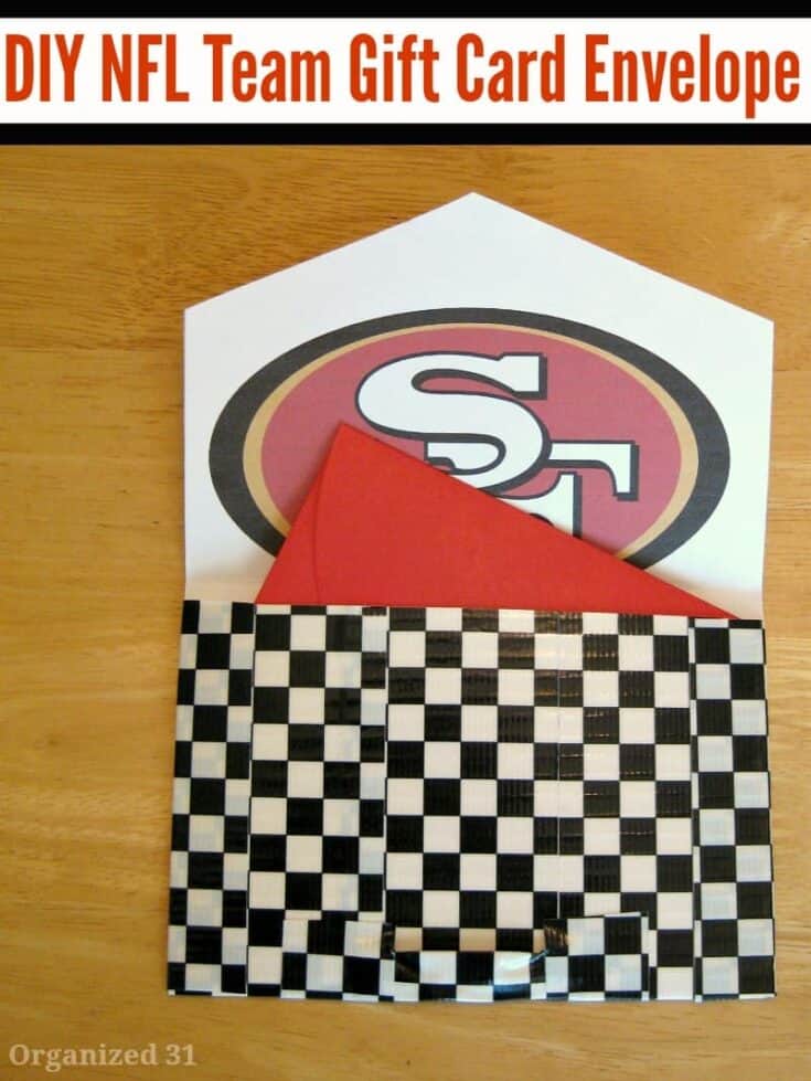 DIY-NFL-Gift-Card-Envelope-v-735x979 Homemade Fathers Day Gifts for Sports Fans