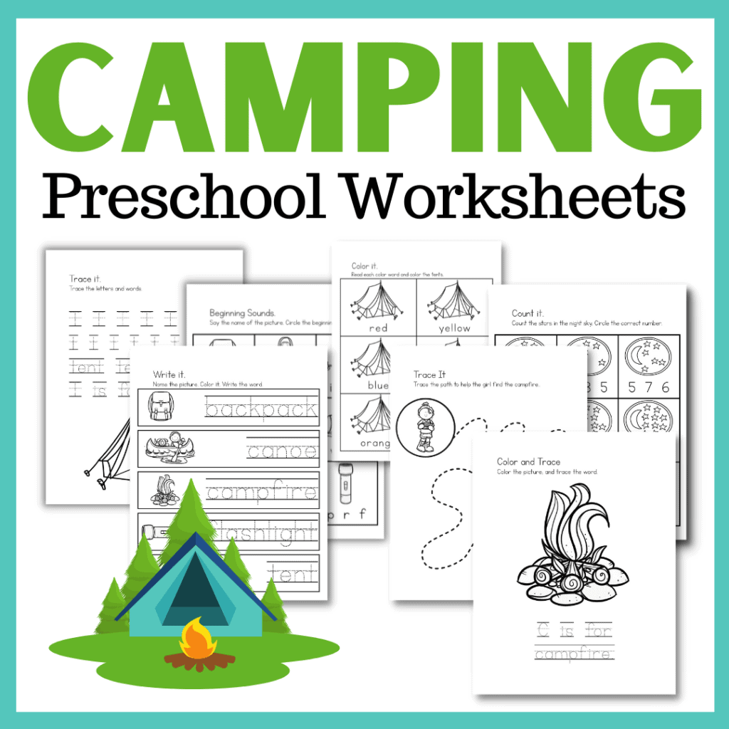 preschool-camping-worksheets