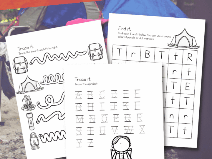 Image for Camping Worksheets for Preschoolers