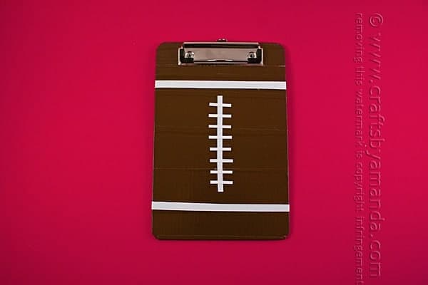 duct-tape-football-clipboard Homemade Fathers Day Gifts for Sports Fans