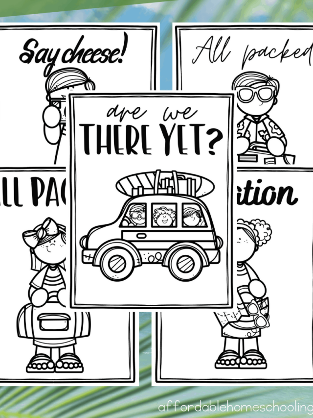 Summer Vacation Coloring Pages Story