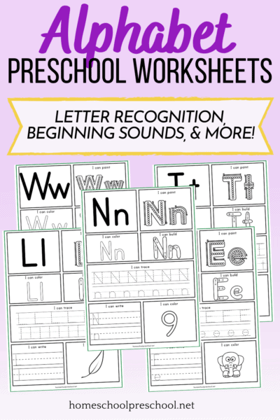 Free Alphabet Printables for Preschool and Kindergarten