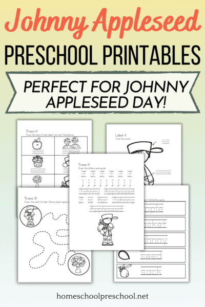 Free Johnny Appleseed Story Printable for Preschoolers
