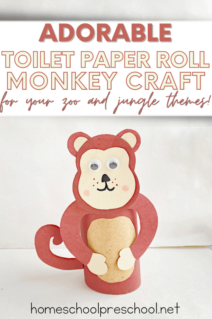 monkey-craft-1-735x1103 Toilet Paper Roll Zoo Animals