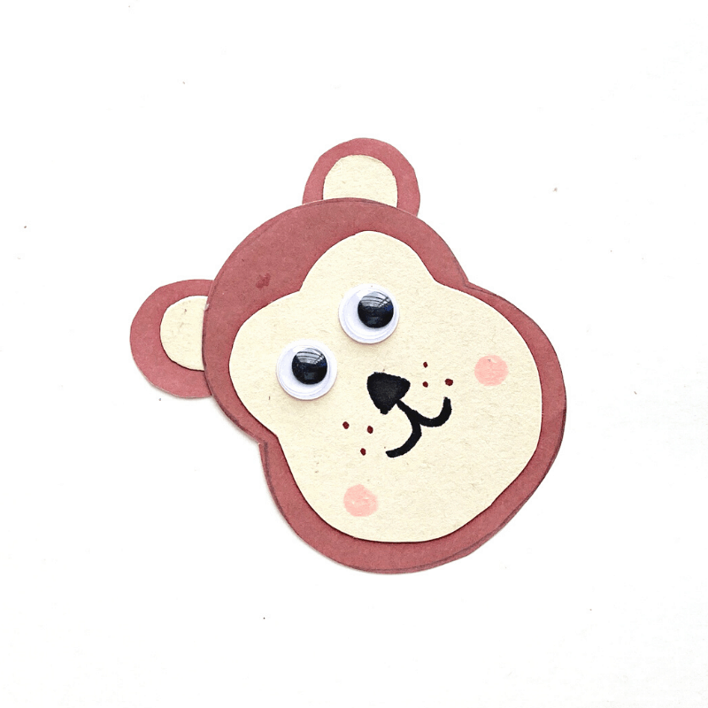 monkey-face Toilet Paper Roll Monkey Craft