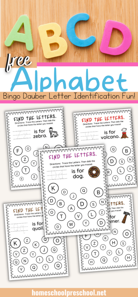 Free Printable Alphabet Bingo Dauber Worksheets