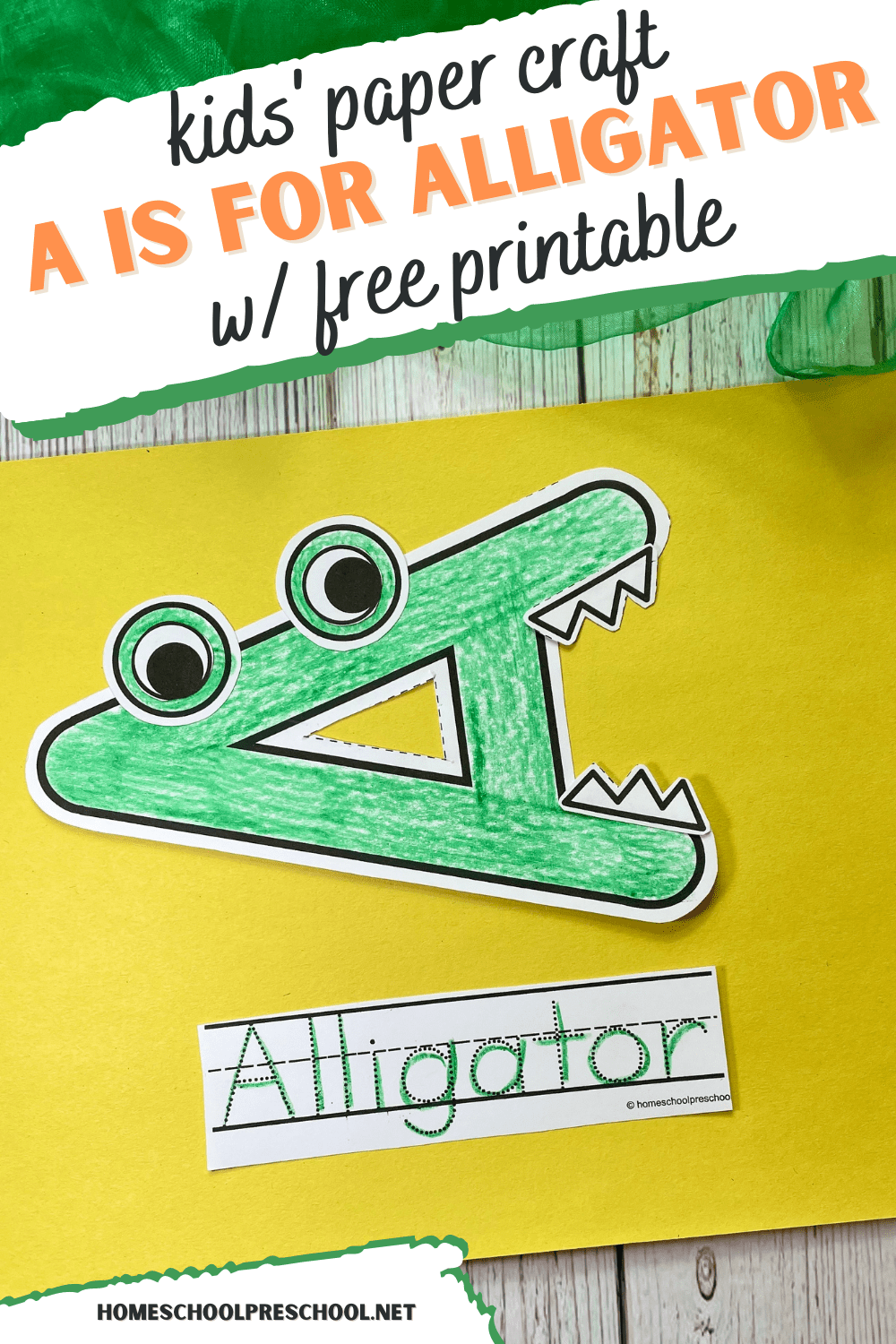 alligator-craft-2 Alligator Craft for Kids
