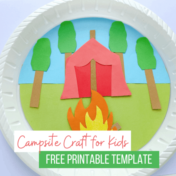 Adorable Paper Plate Camping Craft for Kids to Make