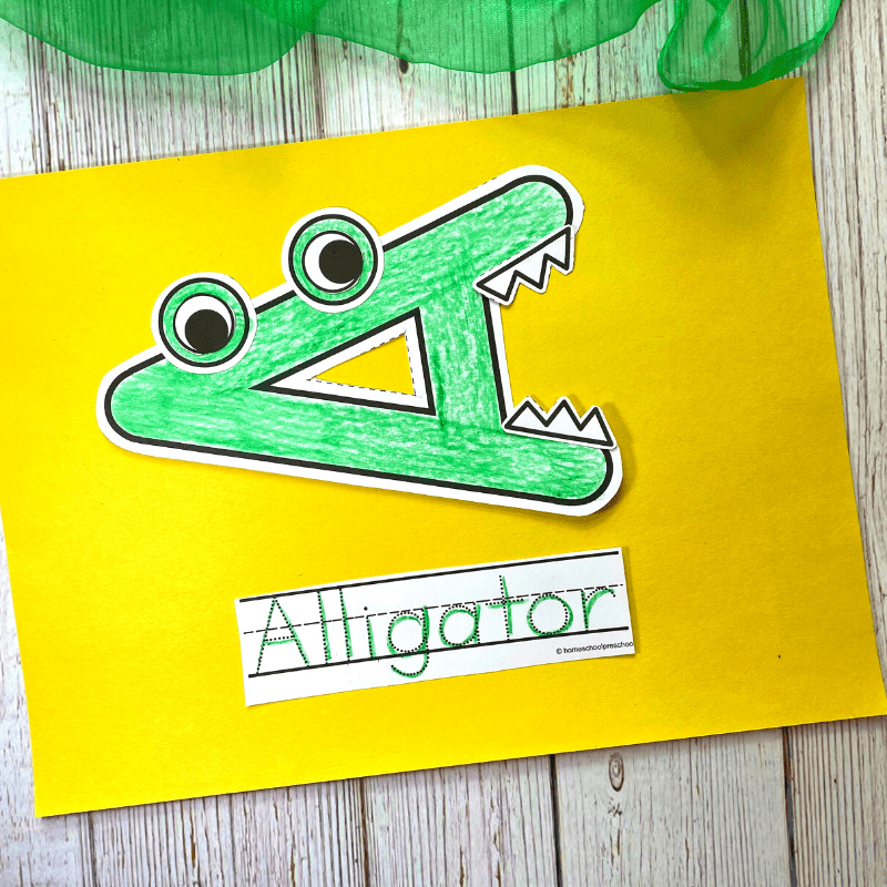 finished-alligator Alligator Craft for Kids