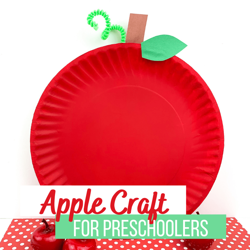 apple-plate-square Paper Plate Apple Craft