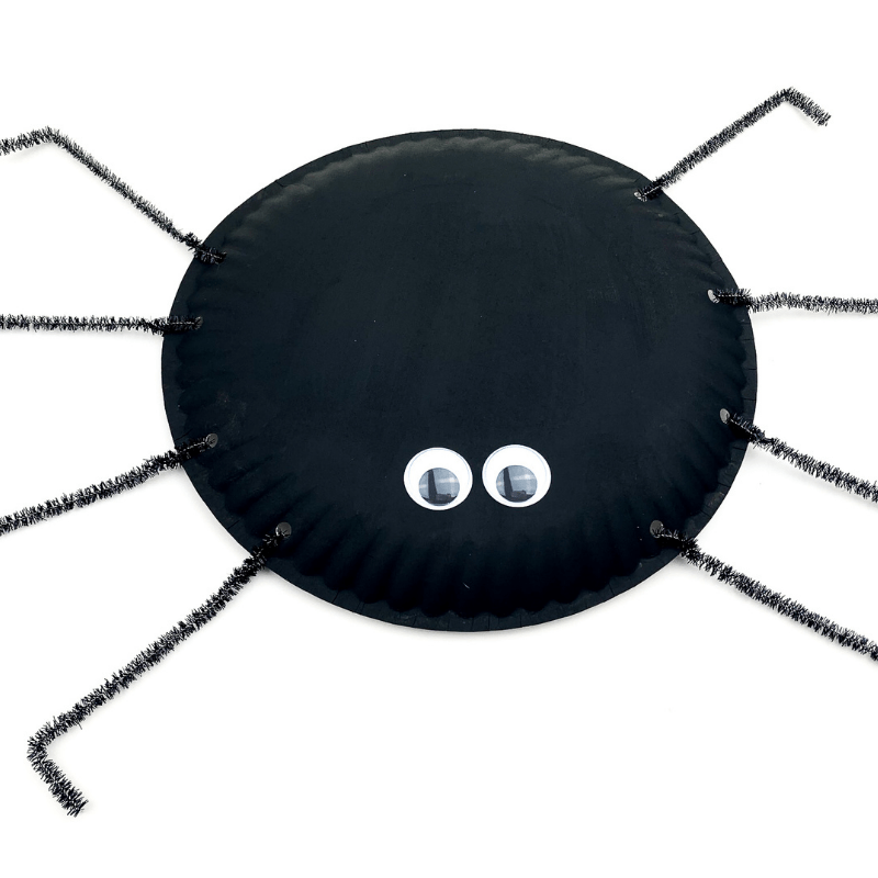 spider-eyes Spider Paper Plate Craft